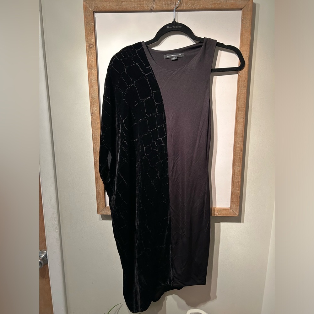 Alexander Wang burn out velvet combo dress